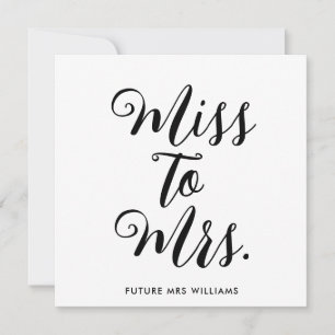 Miss to Mrs Banner Modern Bridal Shower Prop