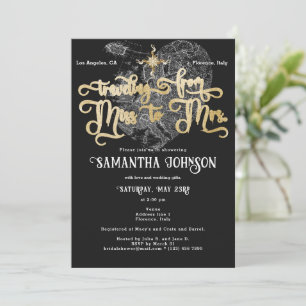 Miss to Mrs Black ♥ Cartes de Coeur Fête des marié