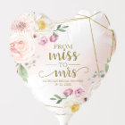 Miss to Mrs Blush Floral Geometric Bridal Shower