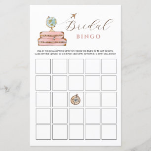 Miss to Mrs Bridal Shower Bingo Game 