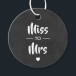 Miss to Mrs Bridal Shower Gift Tag, Chalkboard Favour Tags<br><div class="desc">These are the perfect little gift tags. You can customize front and back text.</div>