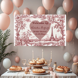 Miss to Mrs Bridal Shower Paris French Country Banner
