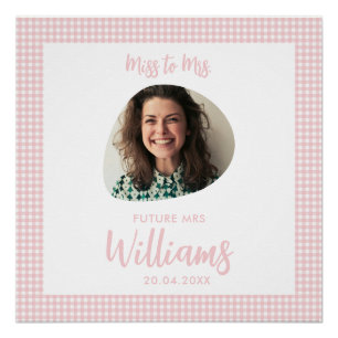 Miss to Mrs Future Mrs Boho Bridal Shower Poster