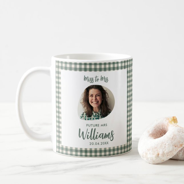 Miss to Mrs Future Mrs Modern Boho Coffee Mug (With Donut)