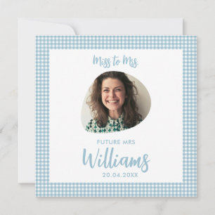Miss to Mrs Future Mrs Modern Boho Flat Card