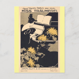 Miss Träumerei Playing Piano, Ethel Reed Postcard