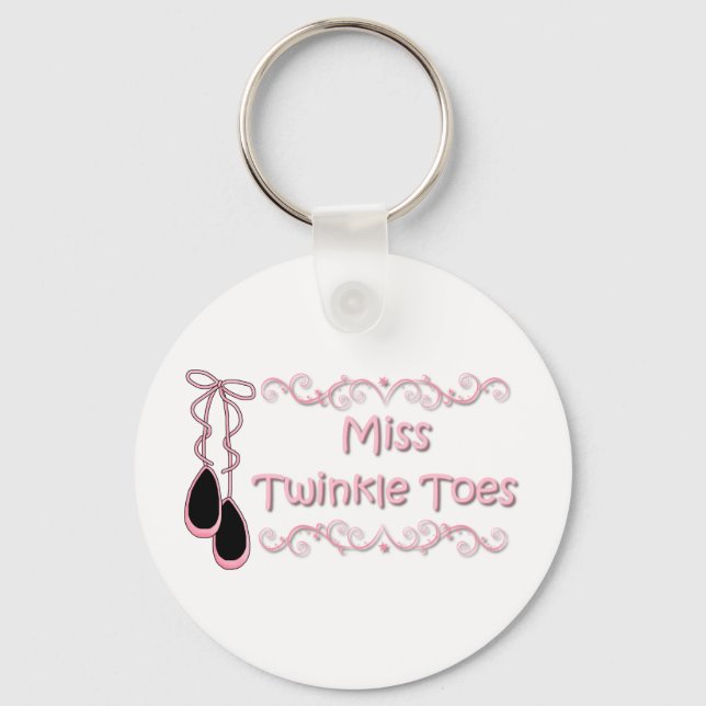 Miss Twinkle Toes Keychain (Front)