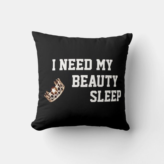 Miss USA America style Crown Need My Sleep Pillow (Front)