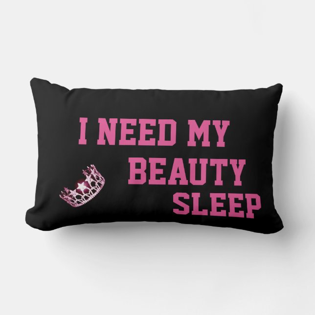 Miss USA America style Crown Need My Sleep Pillow (Front)