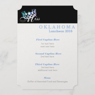 Miss USA Classic Shimmer Luncheon Program Card