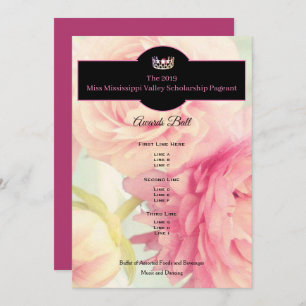Miss USA Crown Peonies Awards Ball Programme
