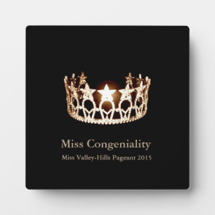 Miss USA Gold Crown Awards Plaque