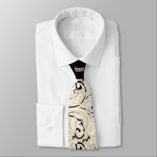 Miss USA Gold Crown Flourish Tie