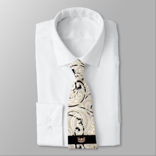 Miss USA Gold Crown Men's Flourish Tie