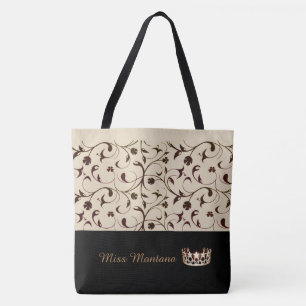 Miss USA Gold Sac fourre-tout Couronne Beige & Par