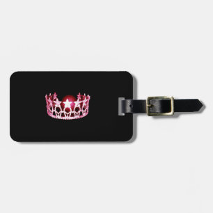 Miss USA Pink Crown Luggage Tag