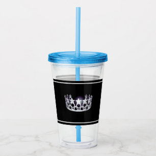 Miss USA Silver Crown Acrylic Tumbler