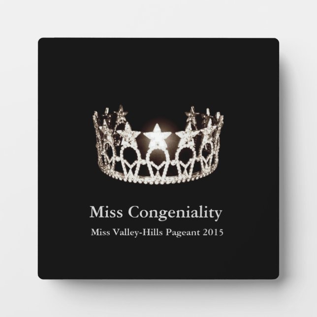 Miss USA Silver Crown Awards Plaque (Front)