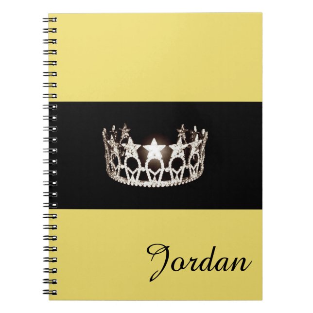 Miss USA Silver Crown Notebook Custom Name (Front)