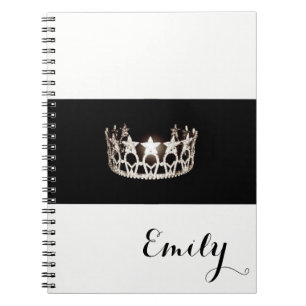 Miss USA Silver Crown Notebook- Custom Name Notebook