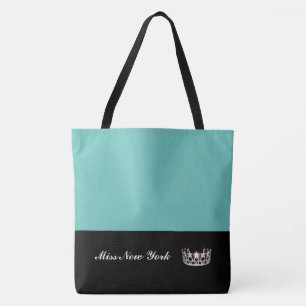 Miss USA Silver Crown Sac fourre-tout-Large Aqua