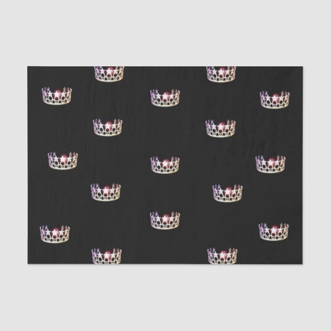 Miss USA Silver Crown Tissue Paper (Front)