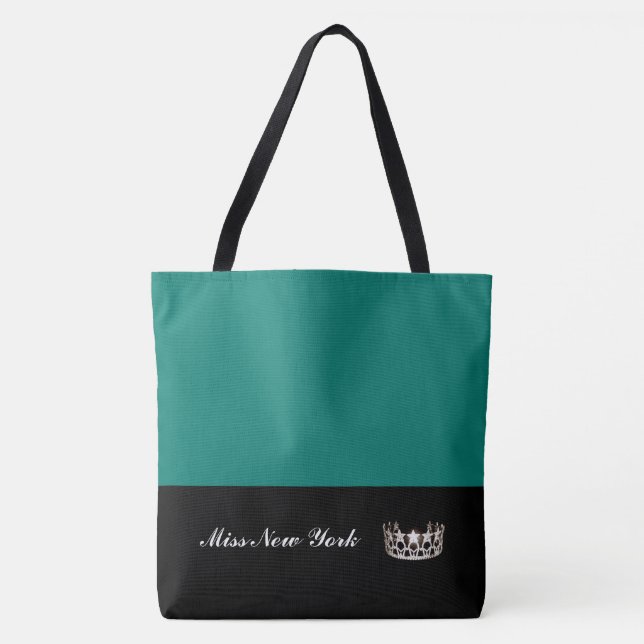 Miss USA Silver Crown Tote Bag-Large Bahama Bag (Front)