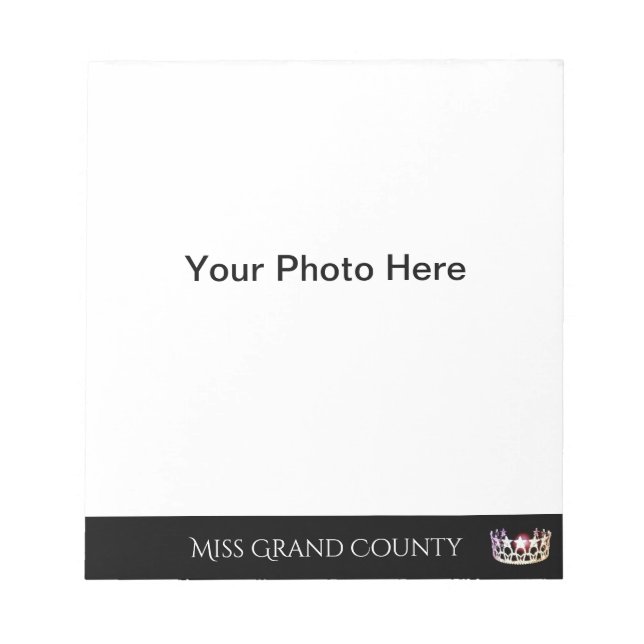 Miss USA State Silver Crown Autograph Pad (Front)