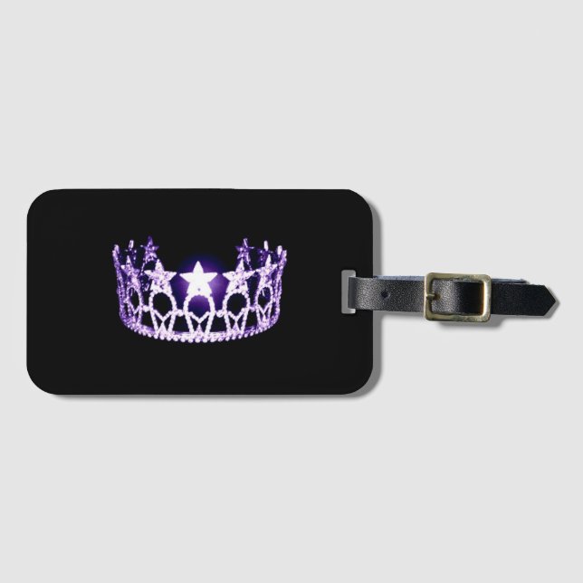 Miss USA style Crown Luggage Tag (Front Horizontal)