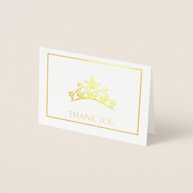 Miss USA style Pageant Foil Tiara Mini Card (Front)