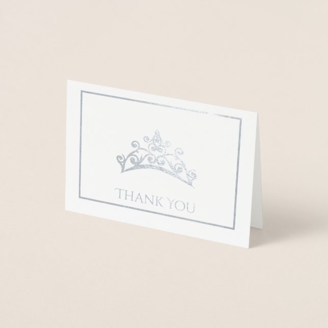 Miss USA style Pageant Foil Tiara Mini Card (Front)