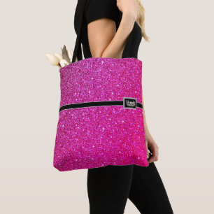 Miss USA style Pageant Tiara Glitter Tote Bag