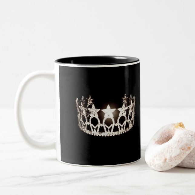 Miss USA style Silver Crown Mug (With Donut)