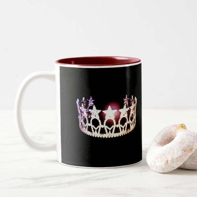 Miss USA style Silver Crown Mug (With Donut)