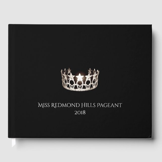 Miss USA type Silver Crown Guest Book (Front)