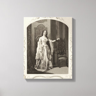 Miss Vandenhoff as Juliet, Act III Scene 1 of 'Rom Canvas Print