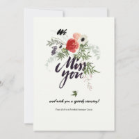 Miss Vous Obtenez Une Carte De Voeux