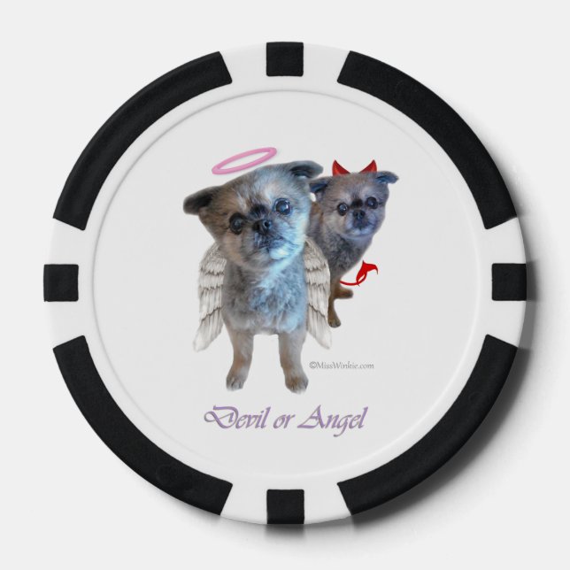 "Miss Winkie" Devil or Angel Poker Chips (Front)