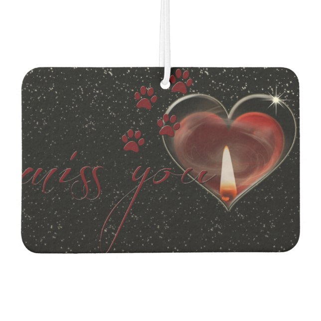 Miss You Air Freshener (Front)