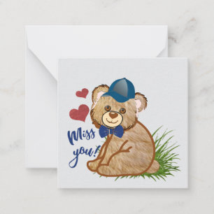 Miss you Bear Card