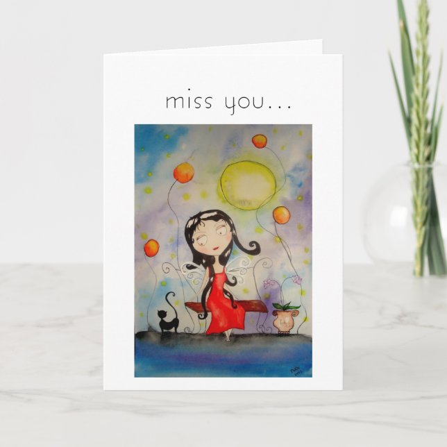 miss you... card (Front)