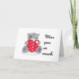 Miss you card