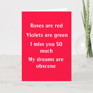 Miss you card