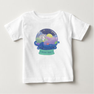 Miss You: Cat & Paper Boats Baby T-Shirt