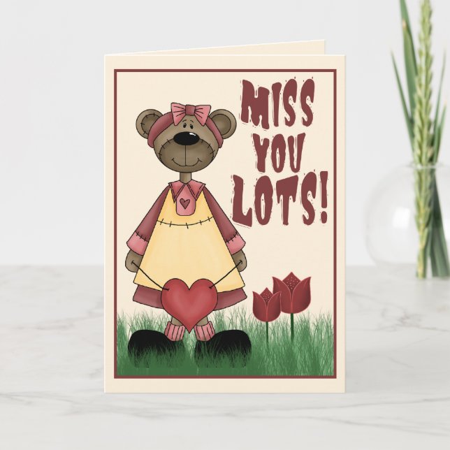 Miss You Lots Card (Front)