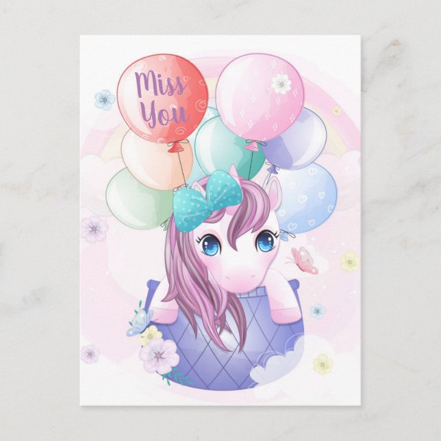 Miss You Postcard (Front)