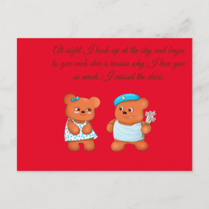 miss you postcard
