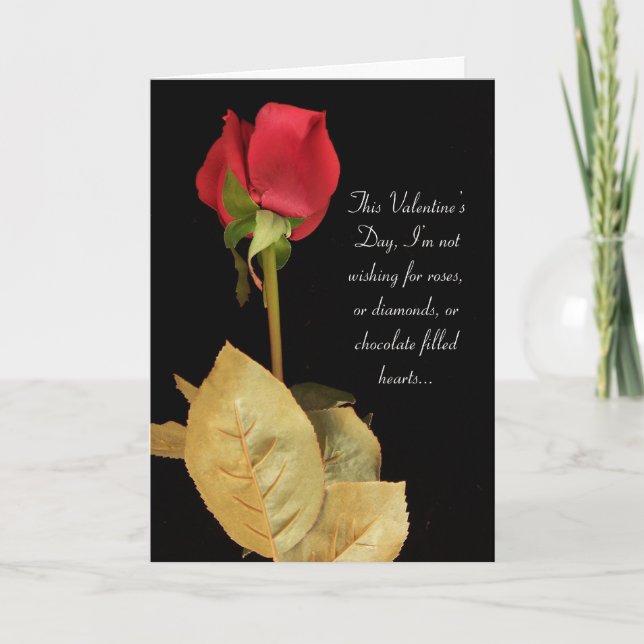 Miss You, Valentine's Day Holiday Card (Front)
