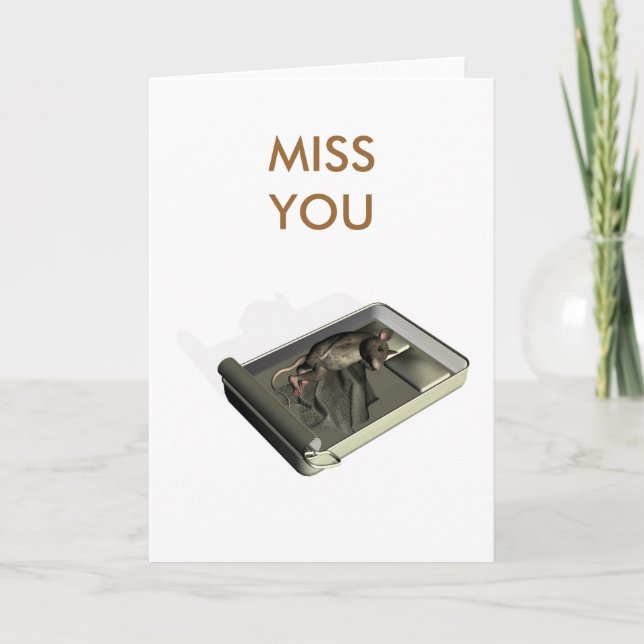miss you very much card (Front)