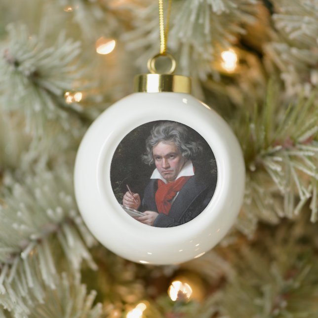 Missa Solemnis: Ludwig Beethoven Classical Music Ceramic Ball Christmas Ornament (Tree)